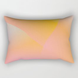 Gradient in Mint Pink and Orange Rectangular Pillow