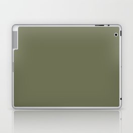 Dark Green-Brown Solid Color Pantone Loden Green 18-0422 TCX Shades of Green Hues Laptop Skin