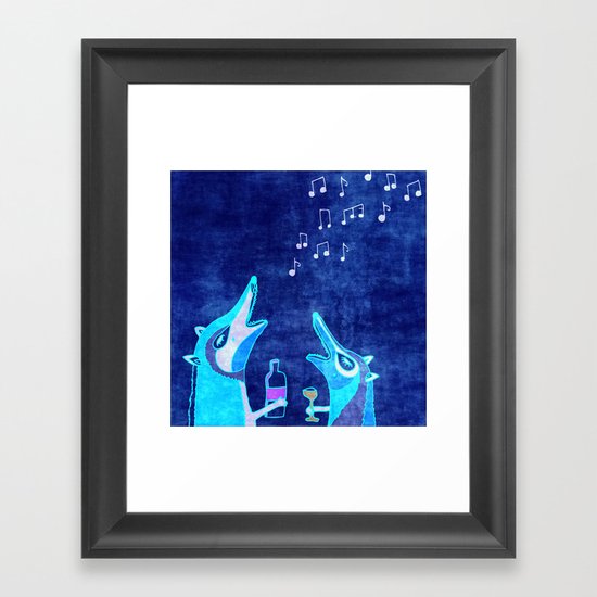 Fox fun Framed Art Print