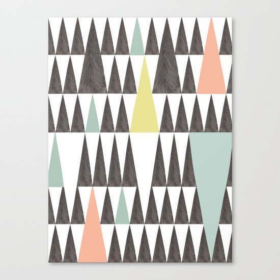 Triangle pattern Canvas Print