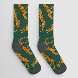 Tigers (Dark Green and Marigold) Socks