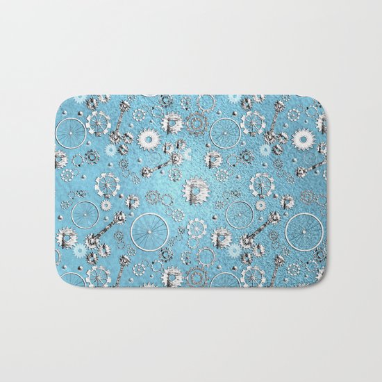 Gears and Wheels Bath Mat
