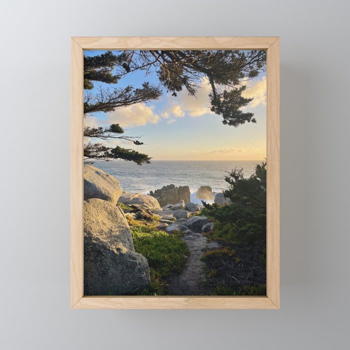 California Coastline Pebble Beach 2 by ValerieAmber @valerieamberch Framed Mini Art Print