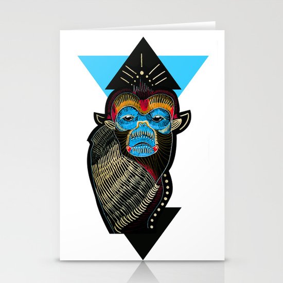 Color me Monkey Stationery Cards