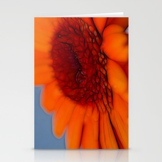 Orange Gerbera Stationery Cards