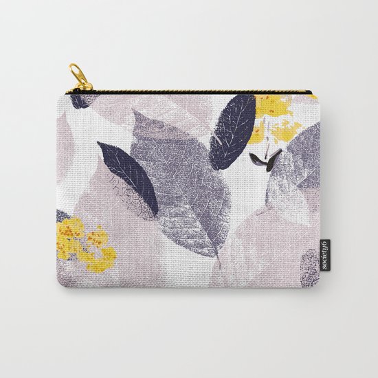 Abstract leaves Carry-All Pouch
