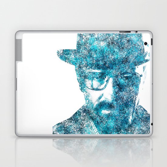 Walter White made of SkyBlue. Breaking Bad returns TONIGHT!!! Laptop & iPad Skin