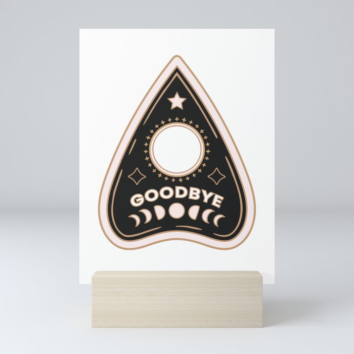Goodbye Ouija Planchette Mini Art Print