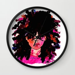BABY HAIR AND AFROS Wall Clock