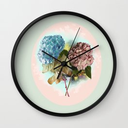 Hydrangeas Wall Clock