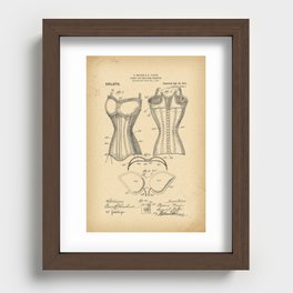 1909 Corset and bust form therefor Recessed Framed Print