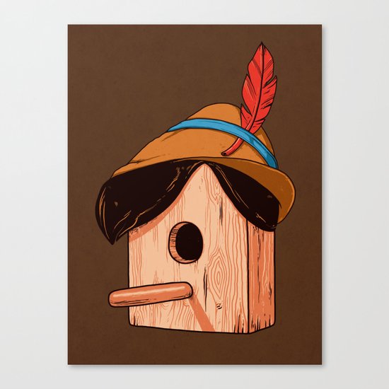 Woodpecker´s house Canvas Print