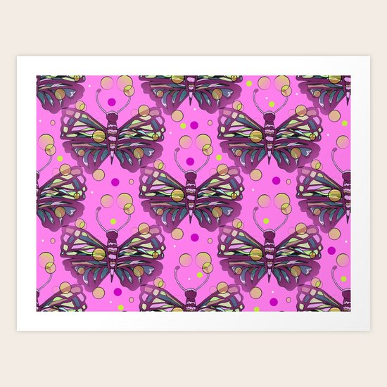 Butterfly Kisses Art Print