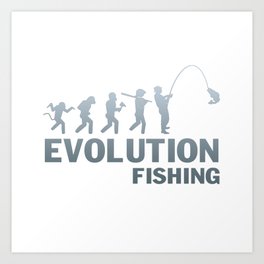 Evolution - Fishing Art Print
