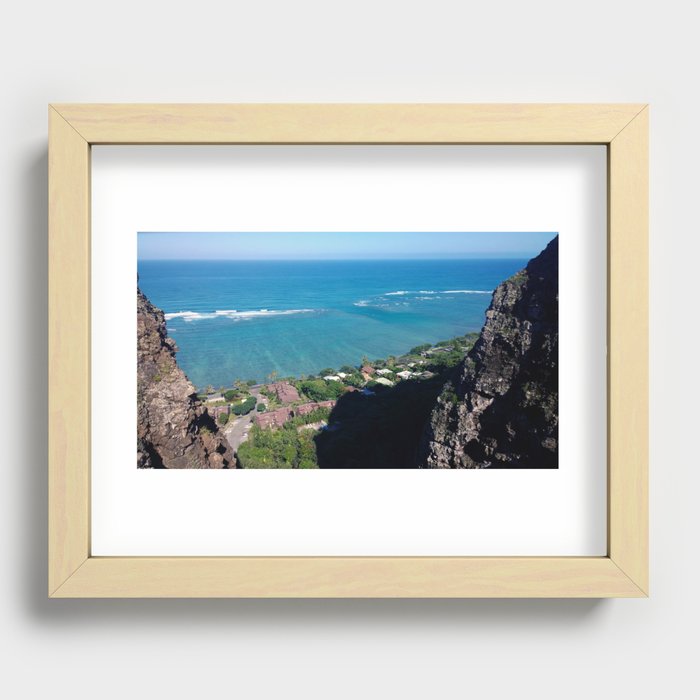Hawaii Ocean View Recessed Framed Print