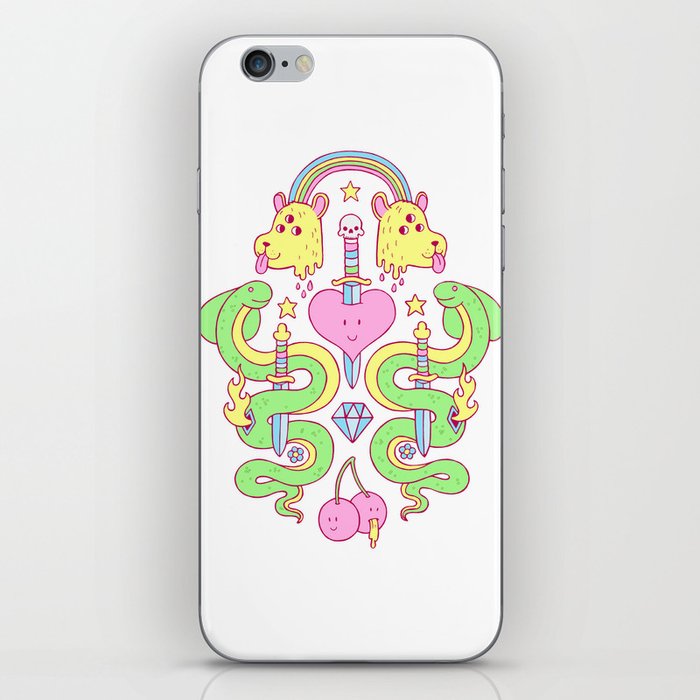 snakes&daggers&dogheads&otherstuff iPhone Skin