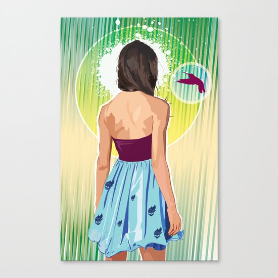Humming Bird Canvas Print