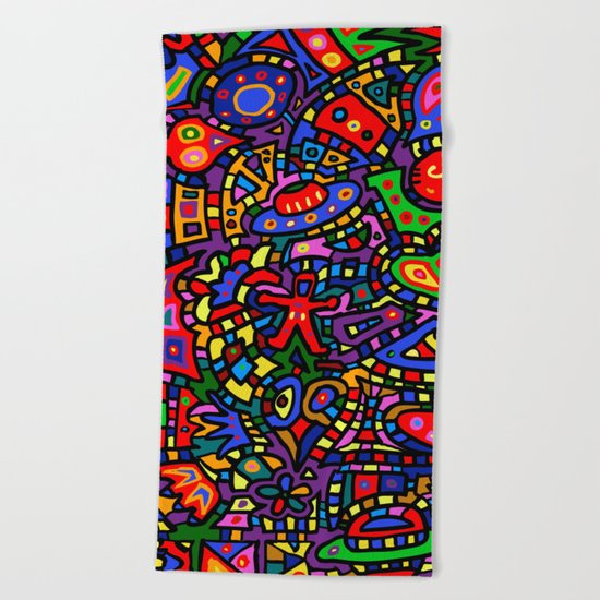 #453 Doodle #2 Beach Towel