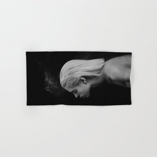 Black white Hand & Bath Towel