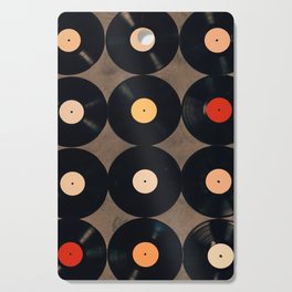 Vinyl Record Collection Cutting Board