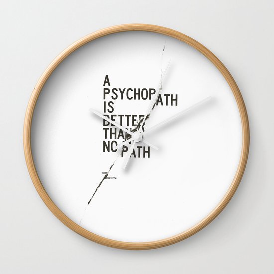Psychopath Wall Clock