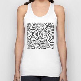 abstract swirls repetitive patterns Unisex Tank Top