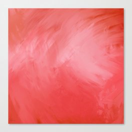 Embark 3 - Abstract Modern - Cherry Red Watermelon Canvas Print
