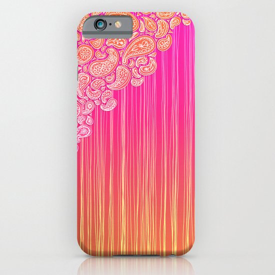The Unraveling of Paisley Lace (in ombre pink and gold) iPhone & iPod Case