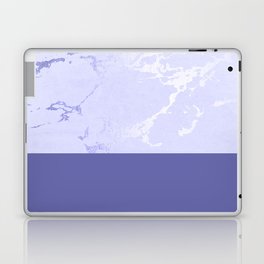 Very Peri 2022 Color Of The Year Periwinkle Marble Kintsugi Ceramic Laptop Skin