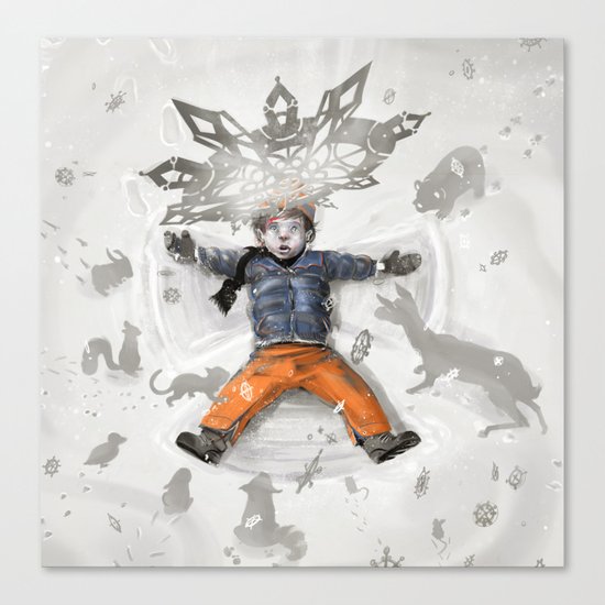 Snow Angel Canvas Print
