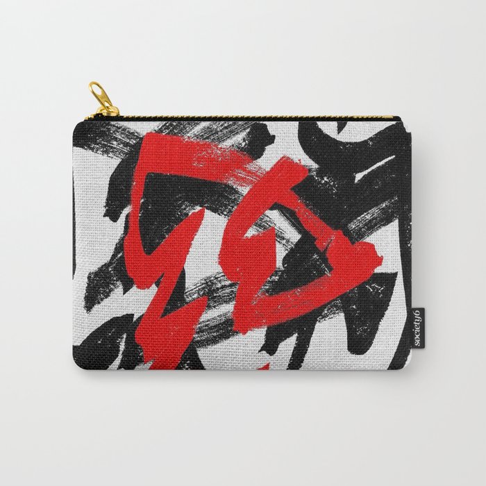 Black and red Carry-All Pouch