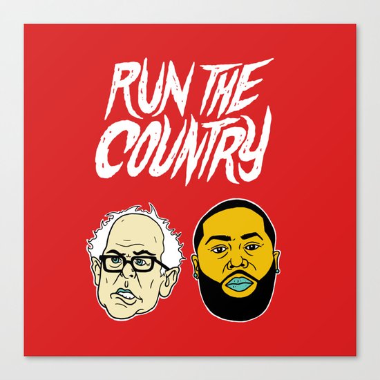 Run The Country Canvas Print