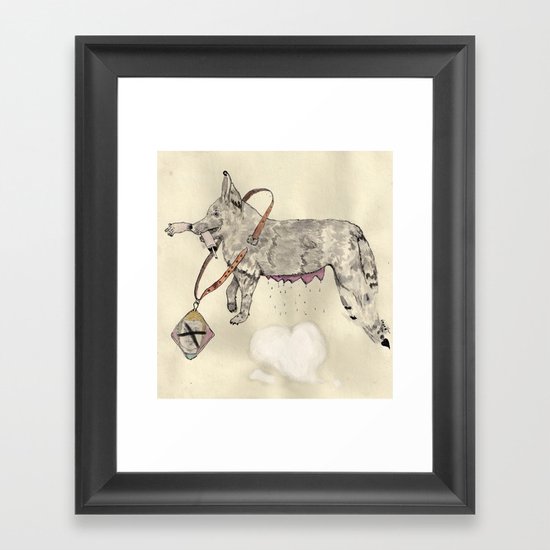 Love: A Bitch Framed Art Print