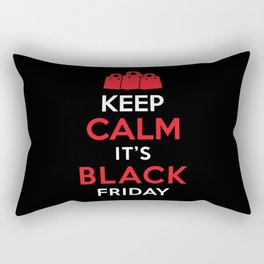 Black Friday Shopping Saying Rectangular Pillow