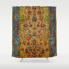 Hereke Vintage Persian Silk Rug Print Shower Curtain