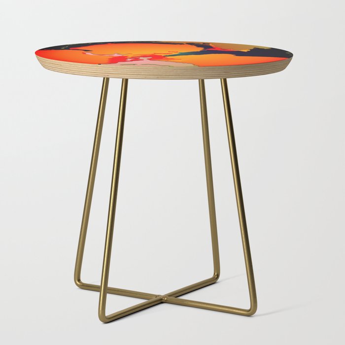 LATE SUNSET IRIS Side Table