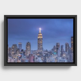 The Empire State Building in NYC Framed Canvas
