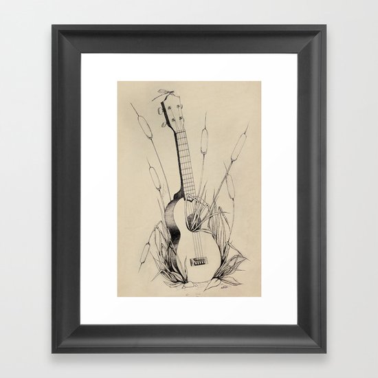 Ukulele Framed Art Print