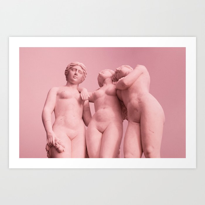 Pink Women Art Print