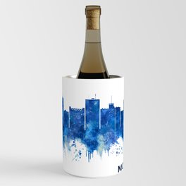 Mombasa Kenya Skyline Blue Wine Chiller