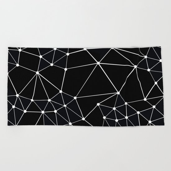 Seg Black Beach Towel