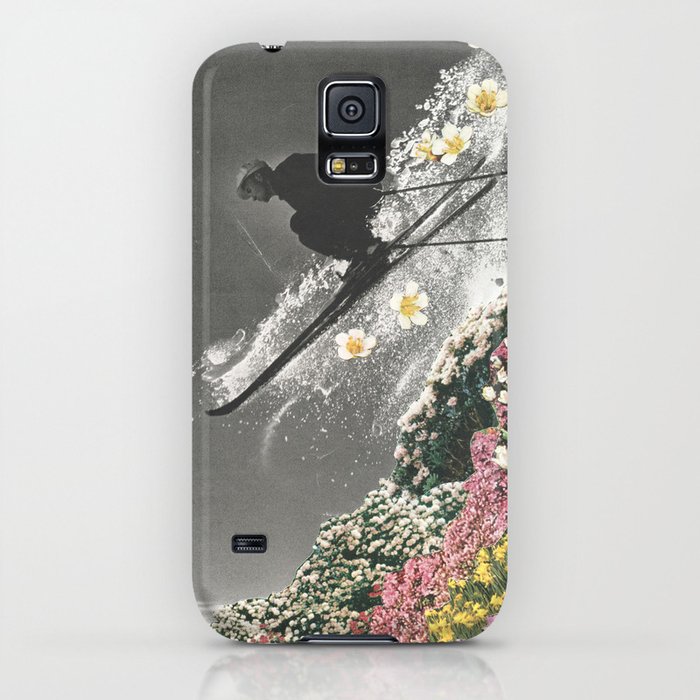 spring skiing iphone case