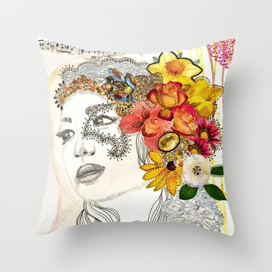 Gypsy Girl Throw Pillow