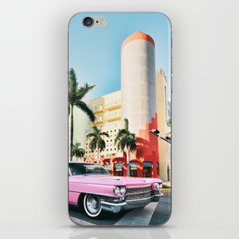 Pink Cadillac , Miami Beach Florida iPhone Skin