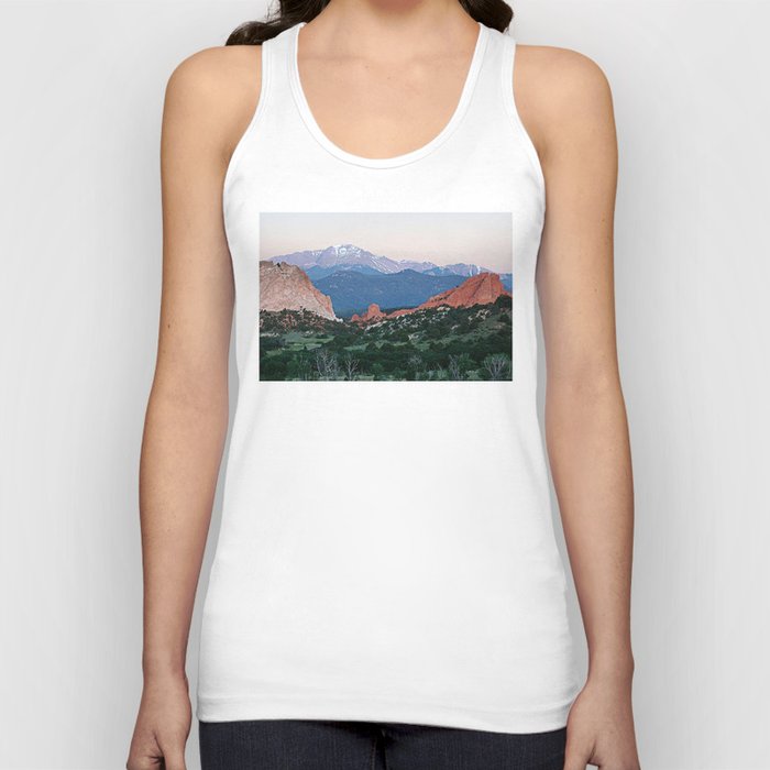 Sunrise at Garden of the Gods and Pikes Peak Tank Top