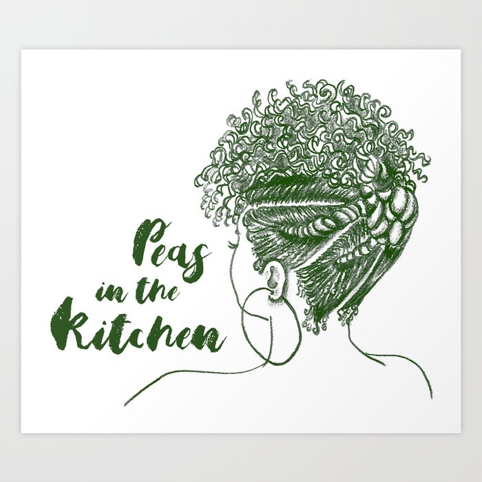 Peas In The Kitchen Art Print By Designfruitcreative Society6 Peas In The Kitchen Art Print