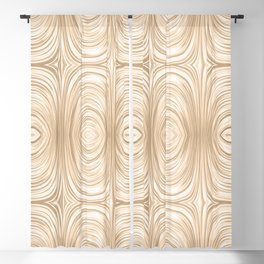 Glam Light Gold Metallic Swirl Texture Blackout Curtain