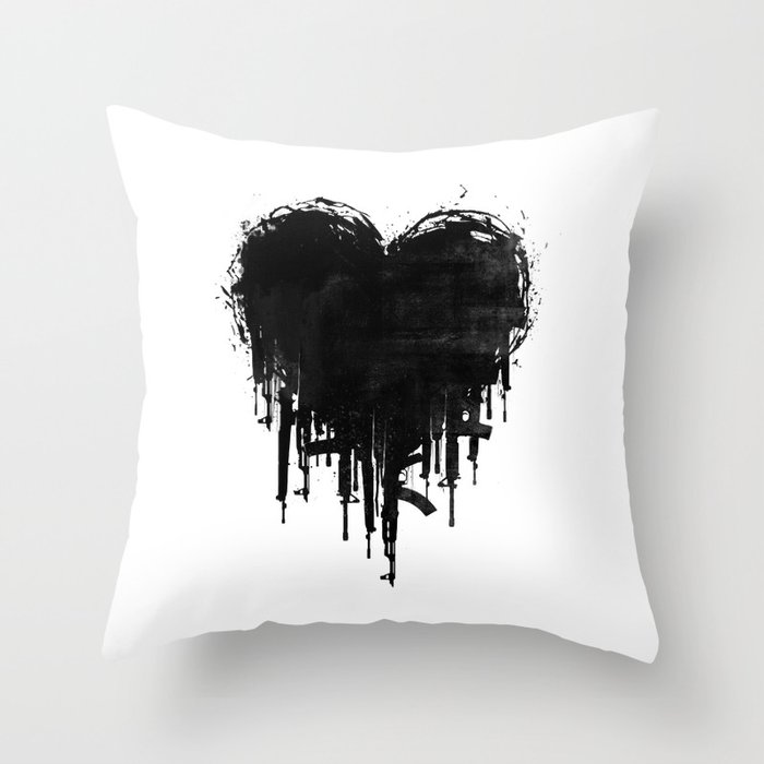 Dark Heart Throw Pillow