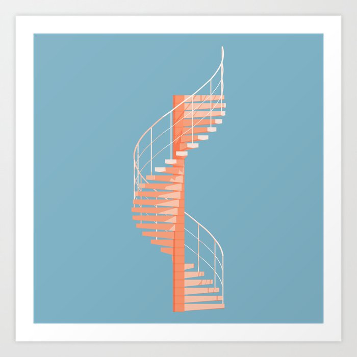 Helix Stair Art Print