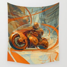 Sci Fi Racer Wall Tapestry